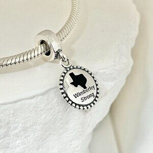 Pandora Wimberley Texas Map Strong Travel Exclusive Dangle S925 Silver Charm